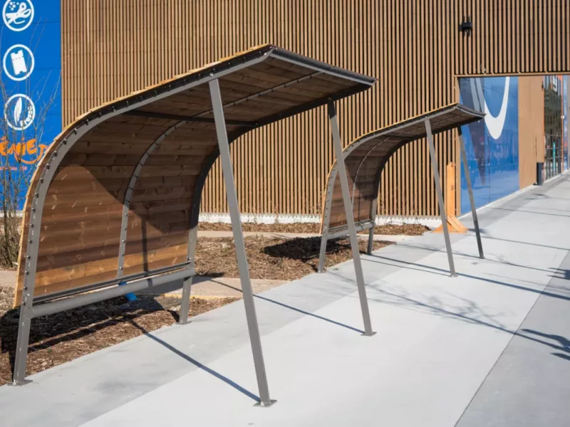 Des abris à vélos éco au sein du plus grand centre commercial de Picardie