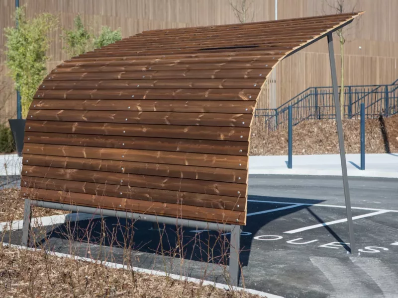 Des abris à vélos éco au sein du plus grand centre commercial de Picardie