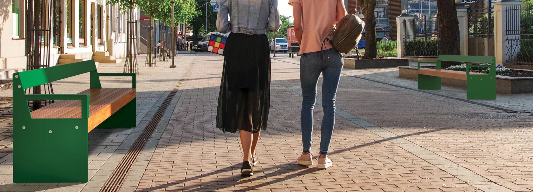 Table Lena 8 Banc Lena mobilier urbain