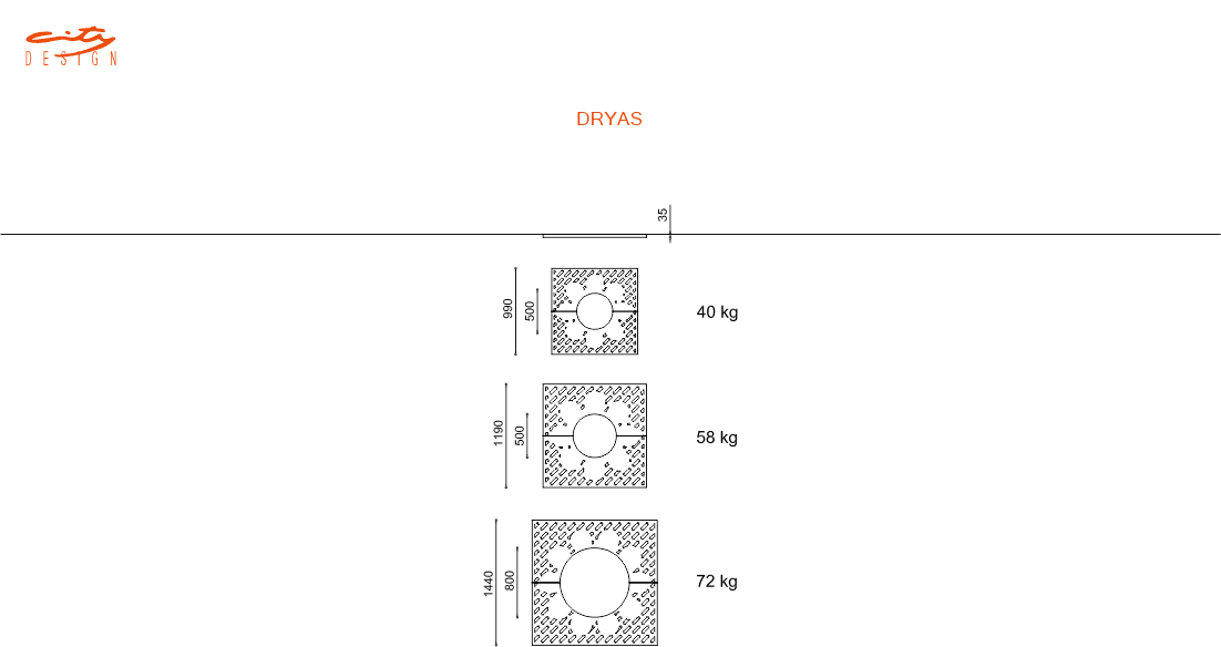 Grille d'arbre El Paso 3 Grille d'arbre Dryas