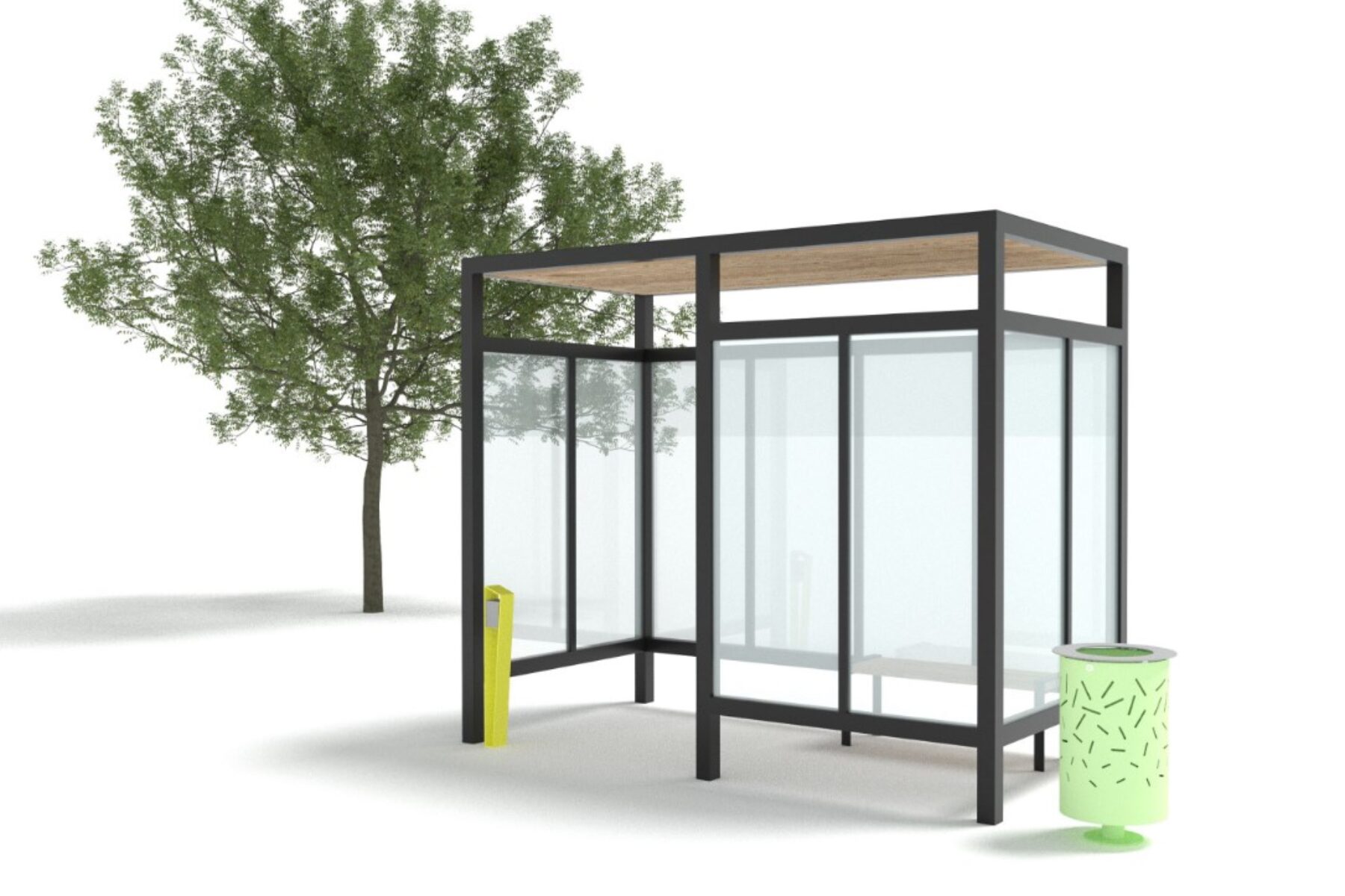 Abri fumeur — Mobilier urbain