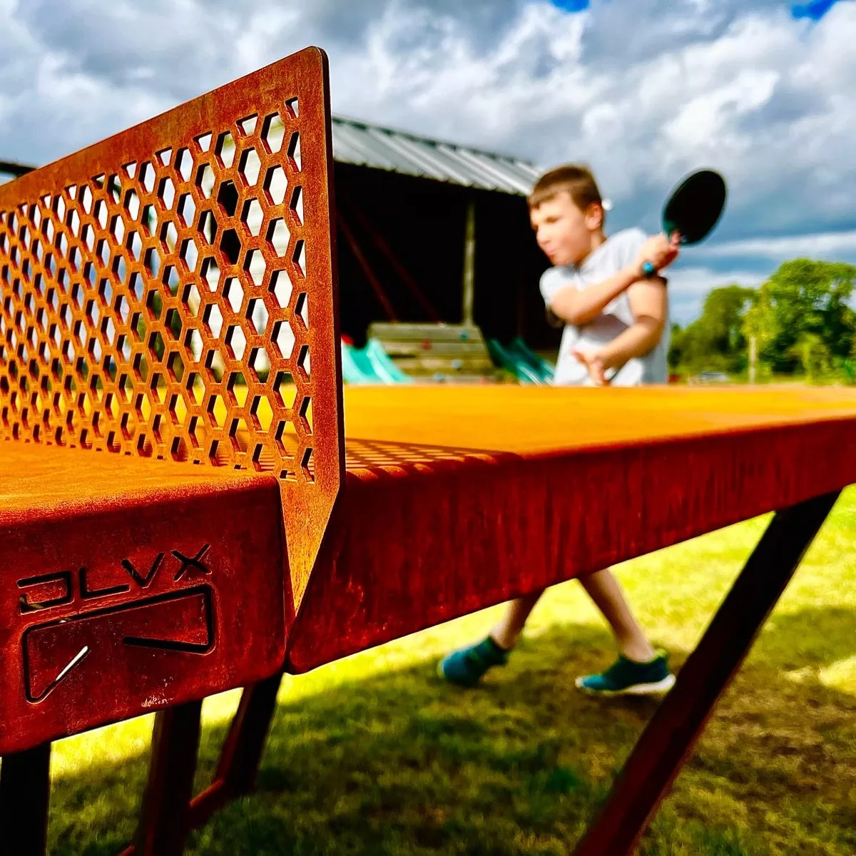 Table de ping pong extérieure DLVX 3 Table de ping pong extérieure en acier Corten