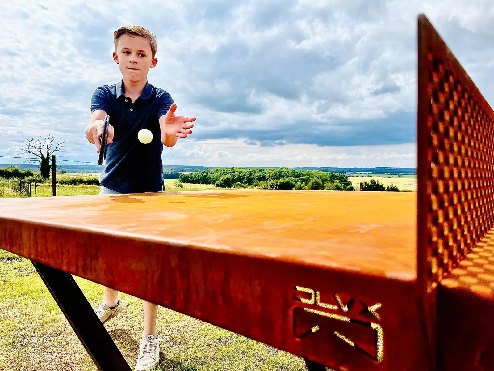 Table de ping pong extérieure DLVX 1 Table de ping pong extérieure en acier Corten
